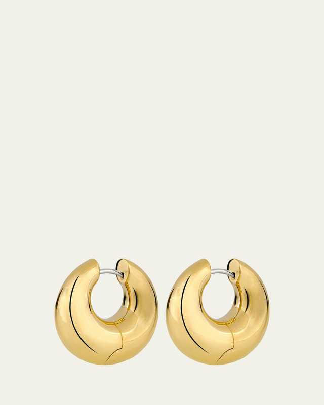 Ultimate 18K Yellow Gold Tapered Tube Hoop Earrings